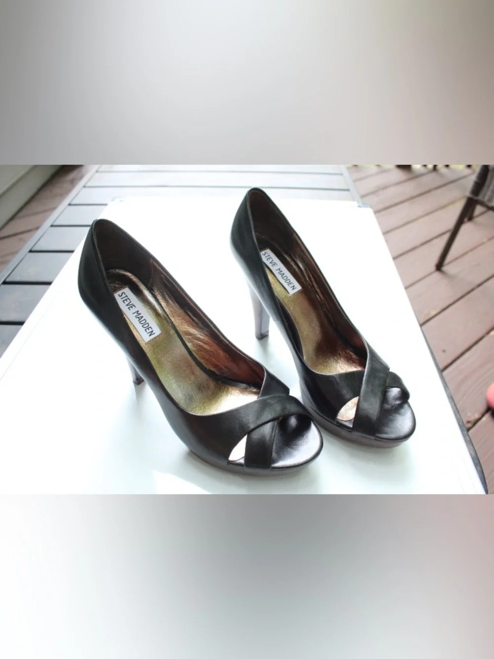 Steve Madden Prowl peep toe pumps